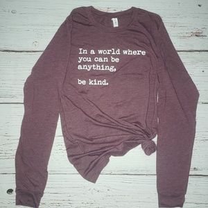 Be Kind Long Sleeve Bella Canvas Graphic Tee